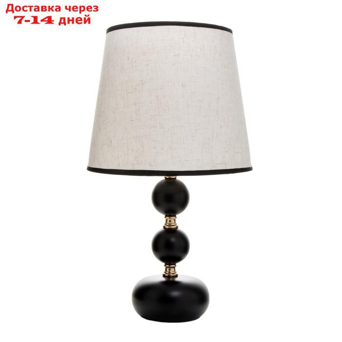 Настольная лампа Катания 1x60Вт E27 черно-золотой 25х25х45 см - фото 7 - id-p227116784