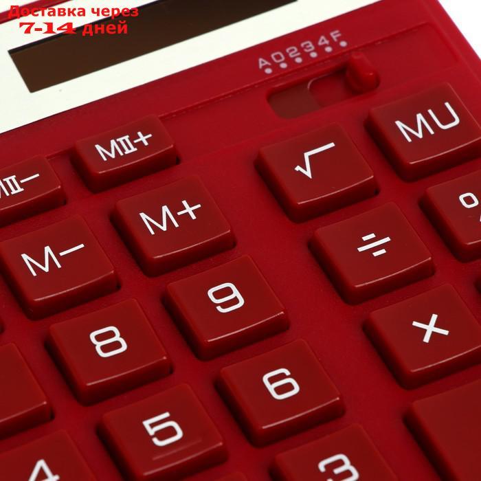 Калькулятор настольный большой SKAINER SK-777XRD, 12 разрядов, двойное питание, двойная память, 157x200x32 мм, - фото 3 - id-p227109196