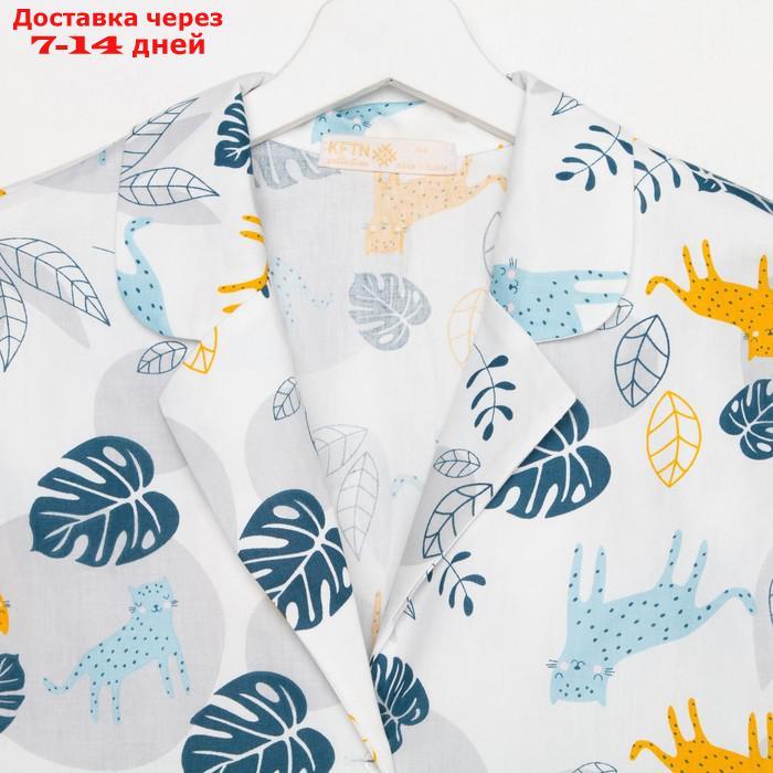 Пижама (рубашка, брюки) женская KAFTAN "Тропики" р. 40-42 - фото 9 - id-p227119159