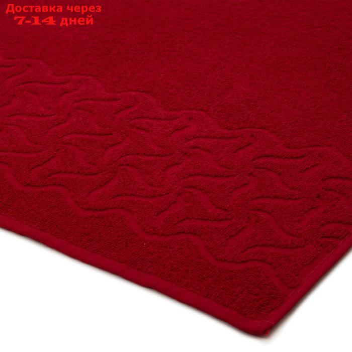 Полотенце махровое "Радуга" 100х150 см, цвет красный, 295г/м2 - фото 3 - id-p227004824
