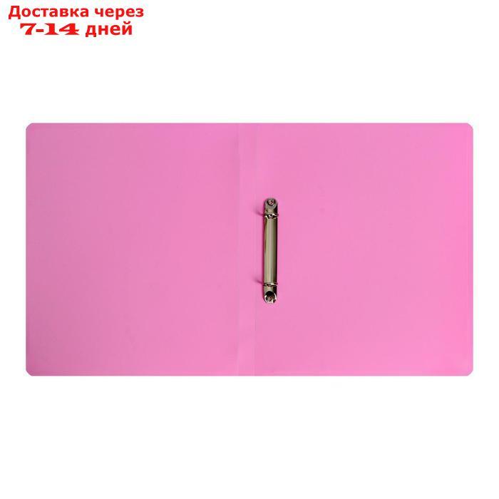Папка на 2 кольцах А4 Calligrata, 18мм, 500мкм, розовый лимонад - фото 2 - id-p226980592