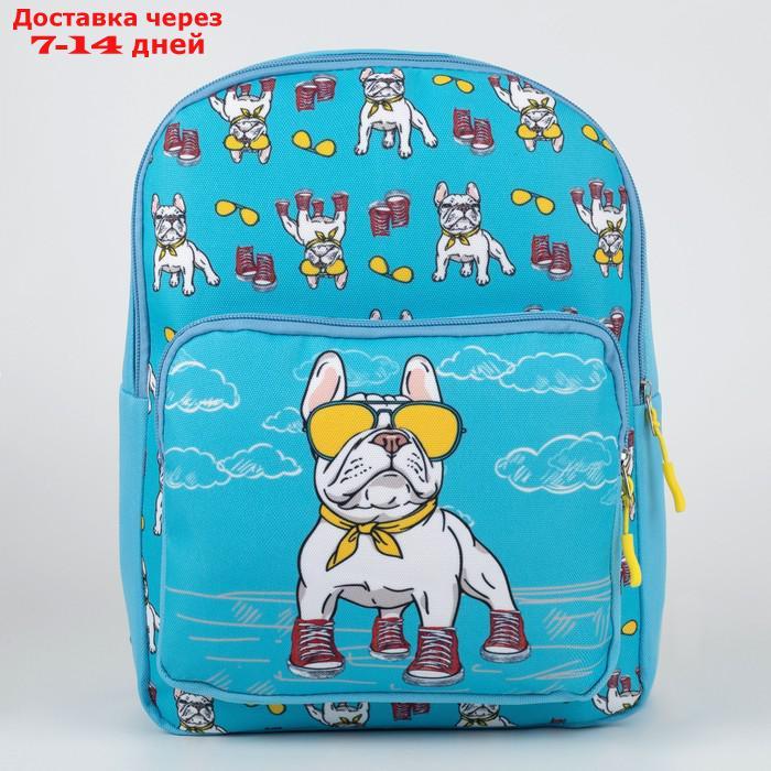 Рюкзак детский с карманом "Пес в кедах", 30*22*10 см - фото 4 - id-p227112885