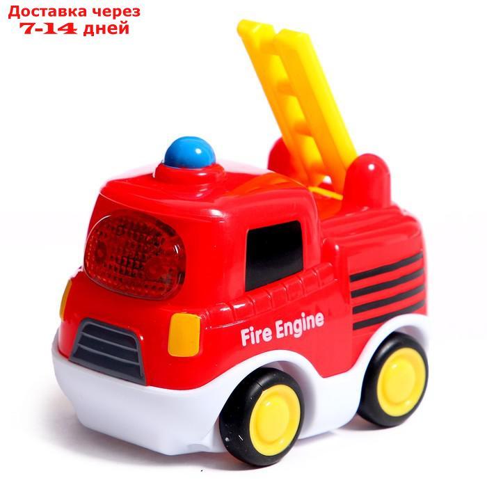 Музыкальная игрушка "Пожарная машина" цвет красный, звук, свет - фото 4 - id-p226958864