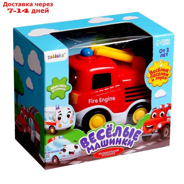 Музыкальная игрушка "Пожарная машина" цвет красный, звук, свет - фото 6 - id-p226958864