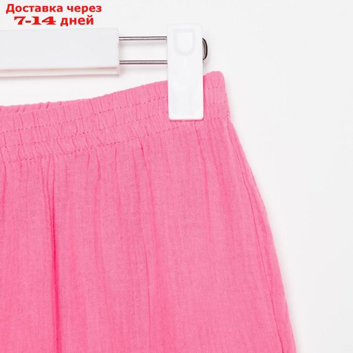 Пижама женская (рубашка и брюки) KAFTAN "Basic" размер 40-42, цвет розовый - фото 2 - id-p227119167