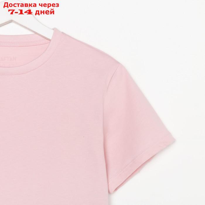 Пижама женская (футболка и брюки) KAFTAN "Basic" размер 48-50, цвет розовый - фото 8 - id-p227119168