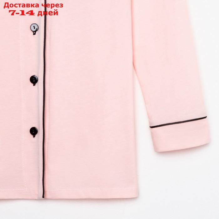 Пижама женская (рубашка и брюки) KAFTAN Shine р. 40-42, розовый - фото 9 - id-p227119170