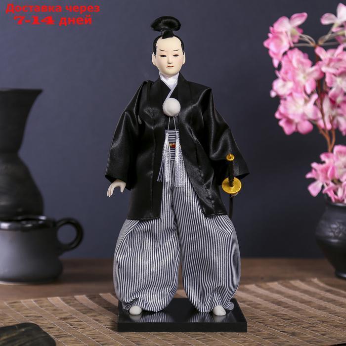 Кукла коллекционная "Самурай с саблей" 30х12,5х12,5 см - фото 1 - id-p227098173