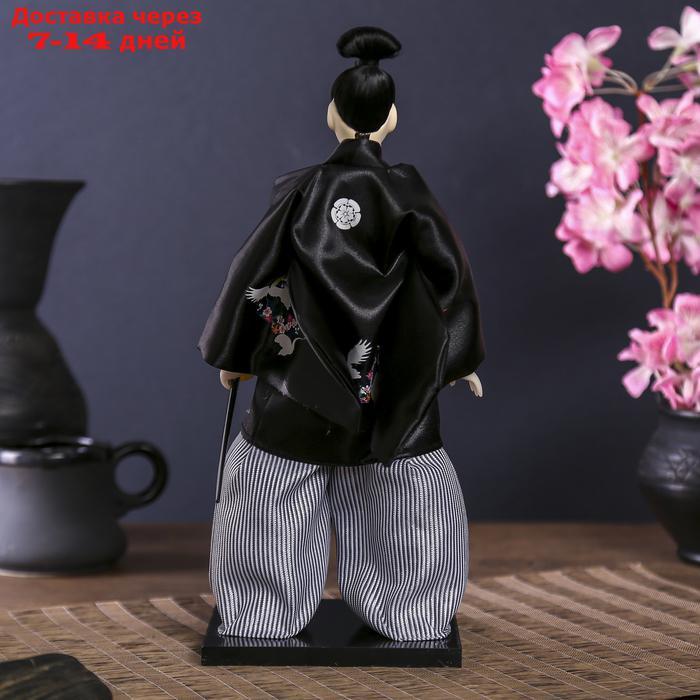 Кукла коллекционная "Самурай с саблей" 30х12,5х12,5 см - фото 4 - id-p227098173