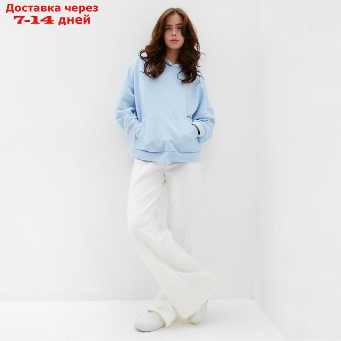 Худи женское MINAKU: Casual Collection цвет голубой размер 50-52 - фото 3 - id-p227119177