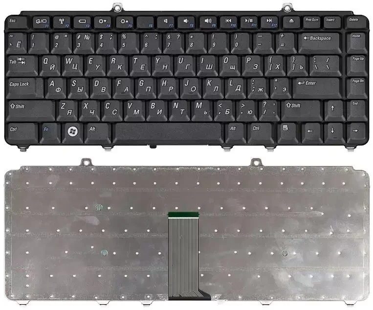 Клавиатура для ноутбука Dell Inspiron 1420, 1520, 1521, 1525, 1526, 1540, Vostro 1400, 1500, черная - фото 1 - id-p227179150