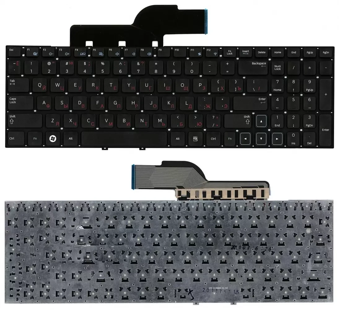 Клавиатура для ноутбука Samsung 300E5A, 300V5A, 305V5A, NP-300E5A, NP-300E5C, NP300E5C, черная (CNBA5903075) - фото 1 - id-p227179152