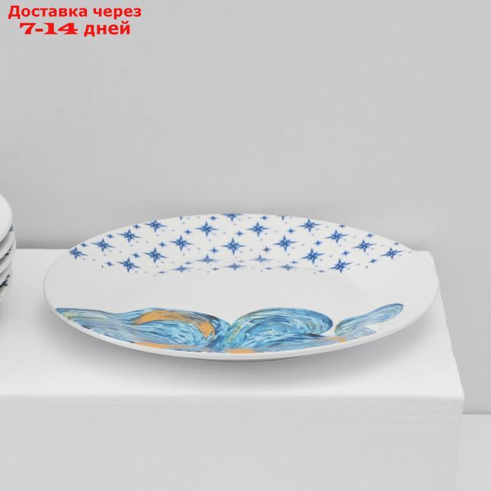 Набор тарелок Доляна "Звёздная ночь", 18 предметов: 6 тарелок 20/25 см, 6 тарелок суповых - фото 9 - id-p227116842