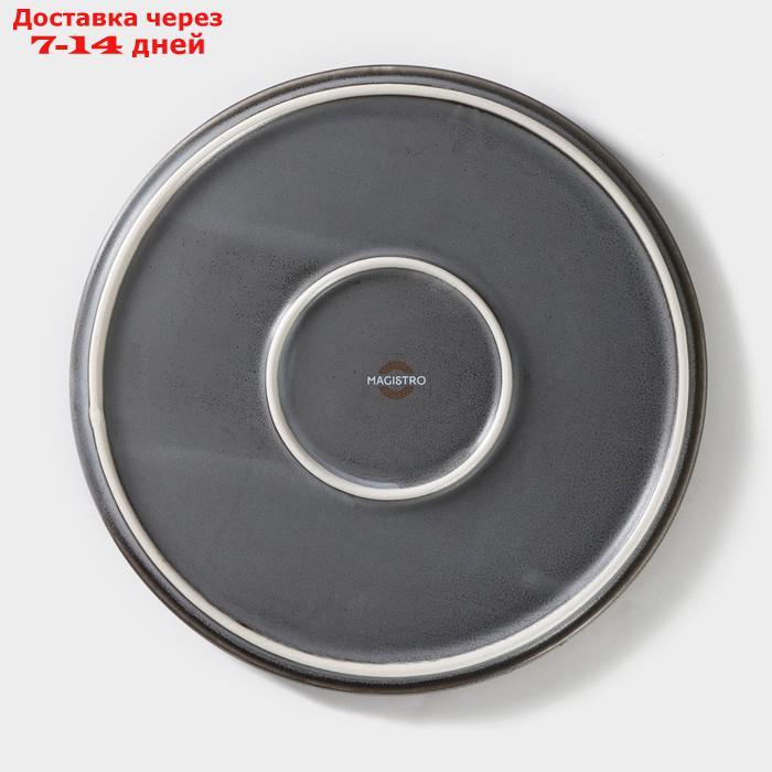 Тарелка обеденная Magistro Urban, 22,5×2,2 см, цвет серый - фото 4 - id-p227121727