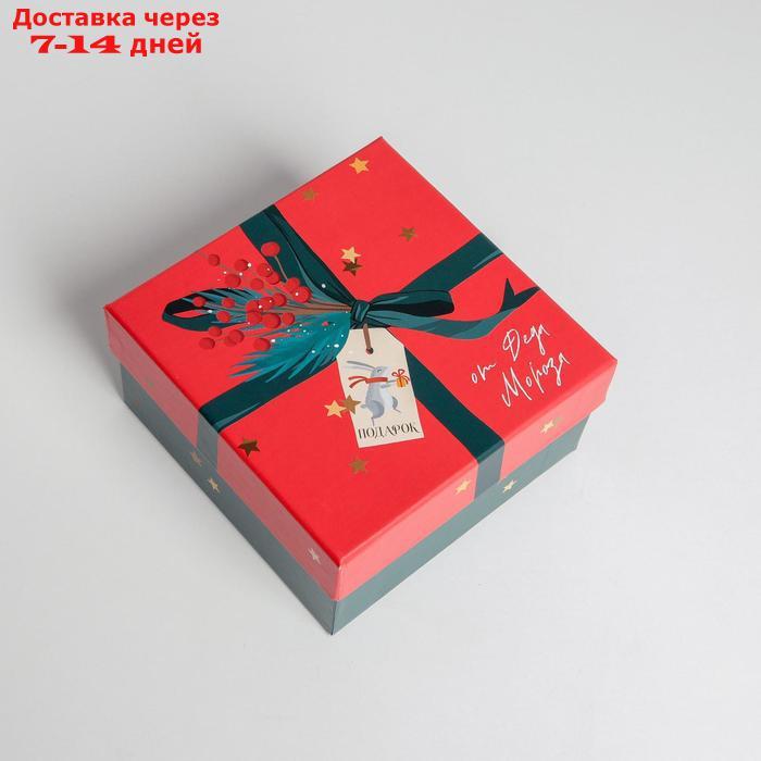 Набор подарочных коробок 5 в 1 "Новогодняя почта", 14 × 14 × 8 - 22 × 22 × 12 см - фото 2 - id-p227101658