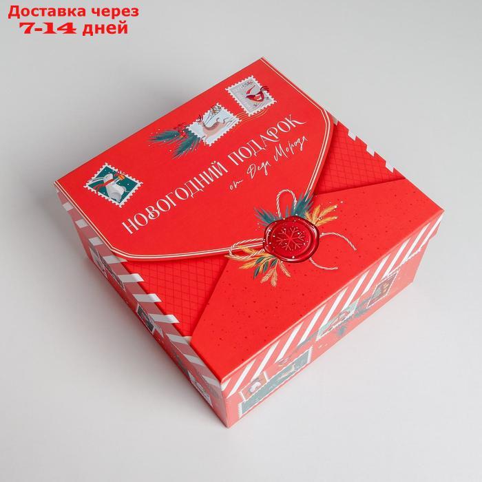 Набор подарочных коробок 5 в 1 "Новогодняя почта", 14 × 14 × 8 - 22 × 22 × 12 см - фото 4 - id-p227101658