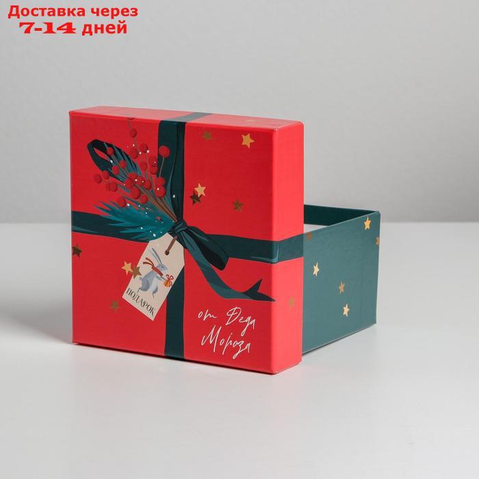 Набор подарочных коробок 5 в 1 "Новогодняя почта", 14 × 14 × 8 - 22 × 22 × 12 см - фото 10 - id-p227101658