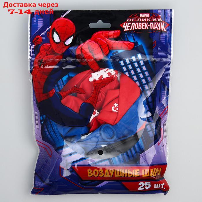 Воздушные шары "Super hero", Человек-паук (набор 25 шт) 12 дюйм - фото 3 - id-p226958892