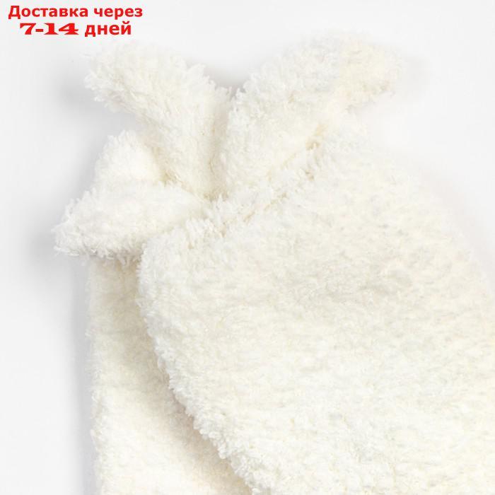 Носки женские махровые MINAKU с ушками, цвет белый, размер 36-39 (23-25 см) - фото 3 - id-p227116850