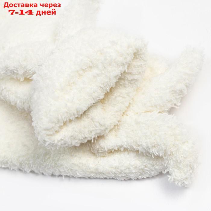 Носки женские махровые MINAKU с ушками, цвет белый, размер 36-39 (23-25 см) - фото 4 - id-p227116850