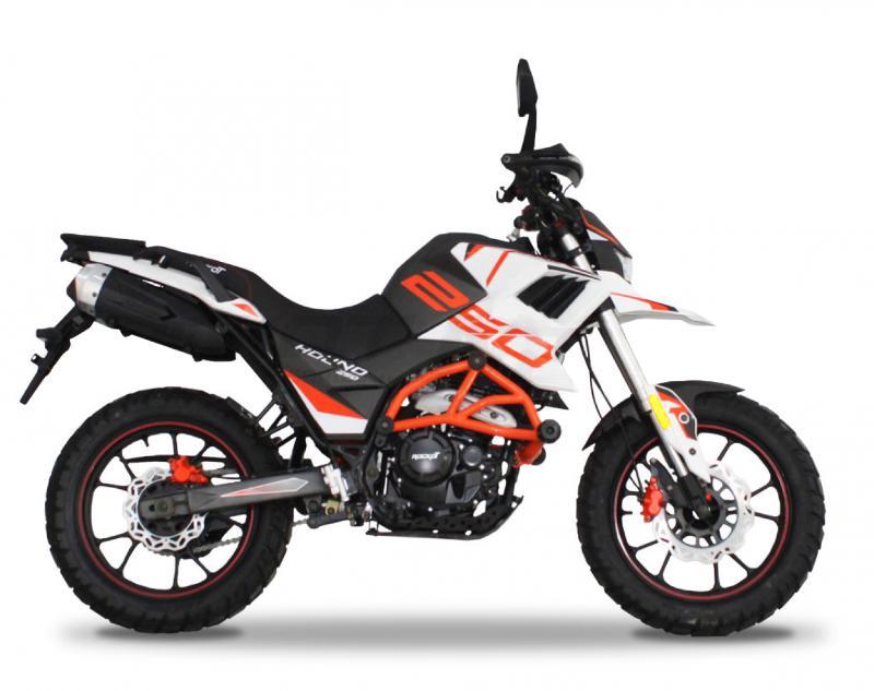 Мотоцикл турэндуро ROCKOT HOUND 250 (171YMM, ЭПТС) белый/черный/оранжевый