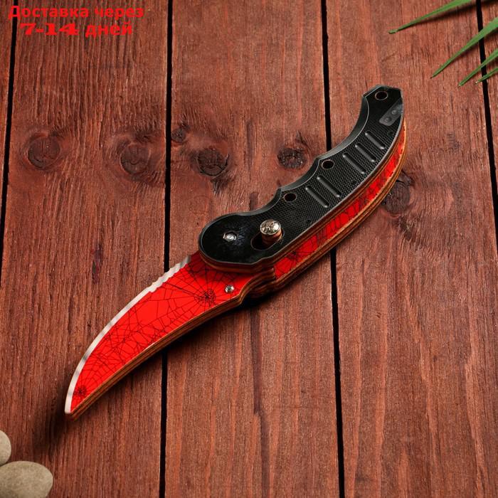 Сувенир деревянный "Ножик раскладной" красный - фото 2 - id-p227107397