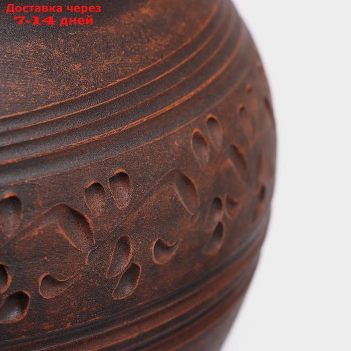 Чайник для заварки "Домашний", декор, красная глина, 0.8 л, - фото 4 - id-p227130968