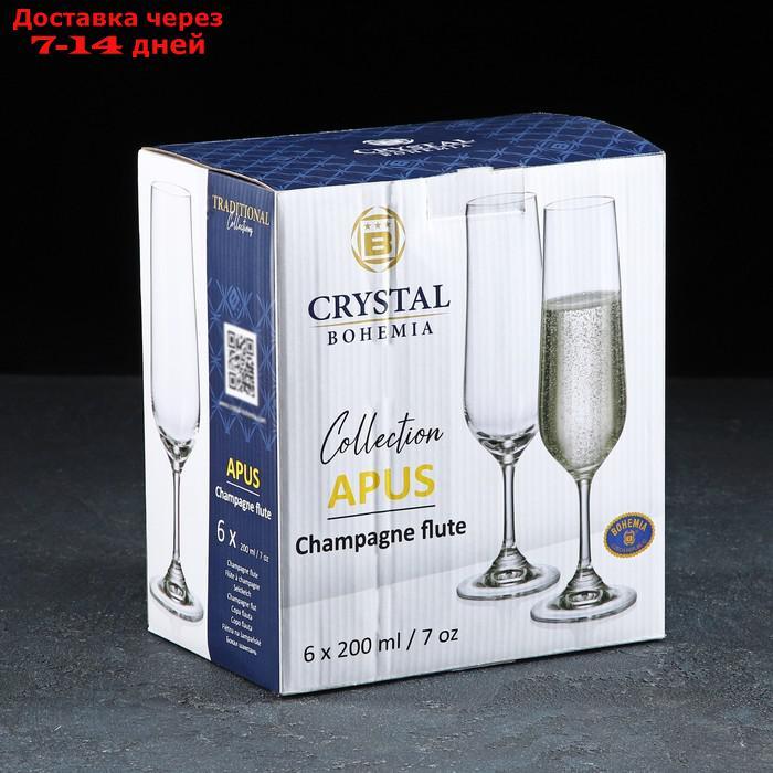 Набор бокалов для шампанского Apus, 210 мл, 6 шт - фото 2 - id-p227130972