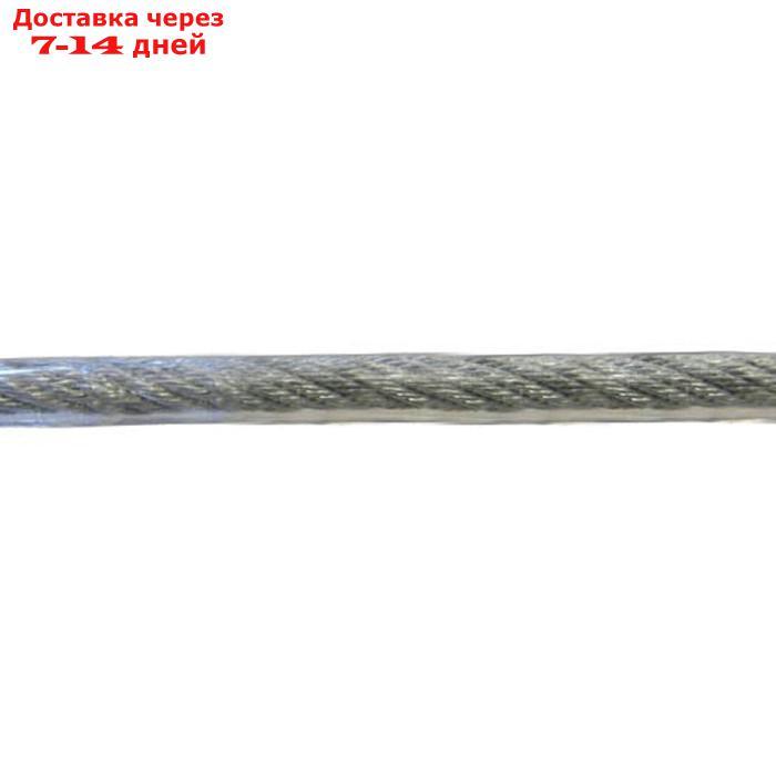 Трос для растяжки DIN 3055 в оплетке, цинк, ПВХ 5/6, 100 м