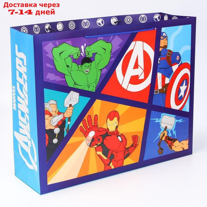 Пакет ламинат горизонтальный "Avengers", Мстители, 50 х 40 х 15 - фото 2 - id-p227111187