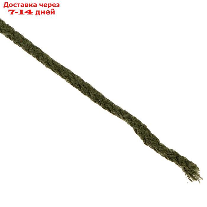 Шнур для вязания "Пухлый" 100% хлопок ширина 5мм 100м (хаки) - фото 2 - id-p227103624