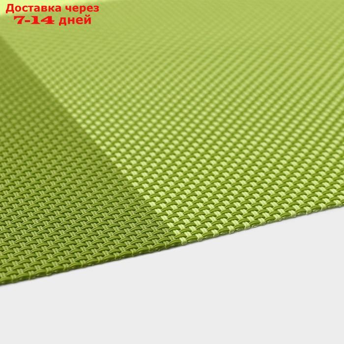 Набор салфеток сервировочных на стол Доляна "Настроение", 4 шт, 45×30 см, цвет зелёный - фото 4 - id-p227121817