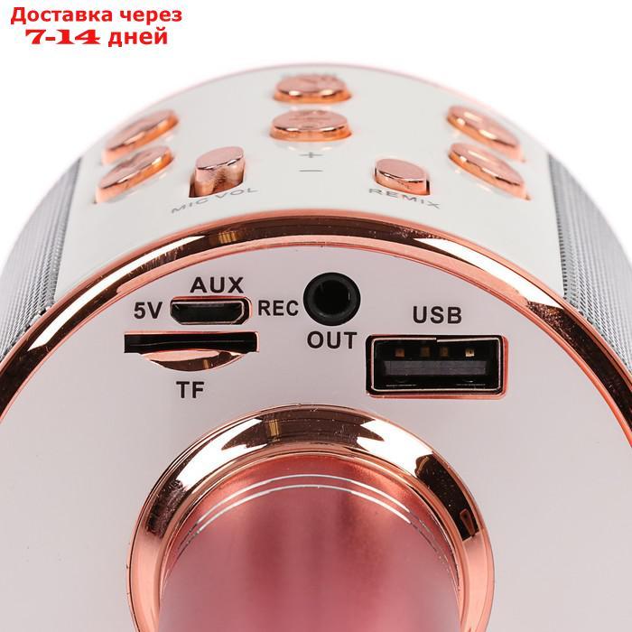 Микрофон для караоке LuazON LZZ-56, WS-858, 1800 мАч, розовый - фото 5 - id-p227111194