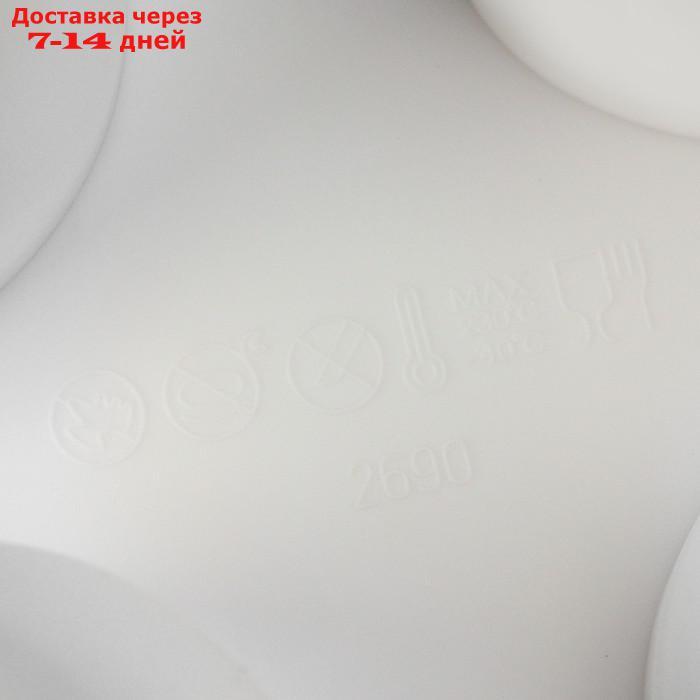Форма для муссовых десертов и выпечки Доляна "Яблоко", 29×7 см, 6 ячеек, цвет белый - фото 7 - id-p227013848