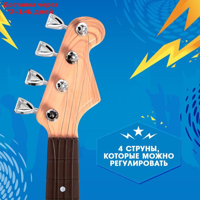 Игрушка музыкальная "Гитара рокер", звуковые эффекты, цвет синий - фото 2 - id-p227126012
