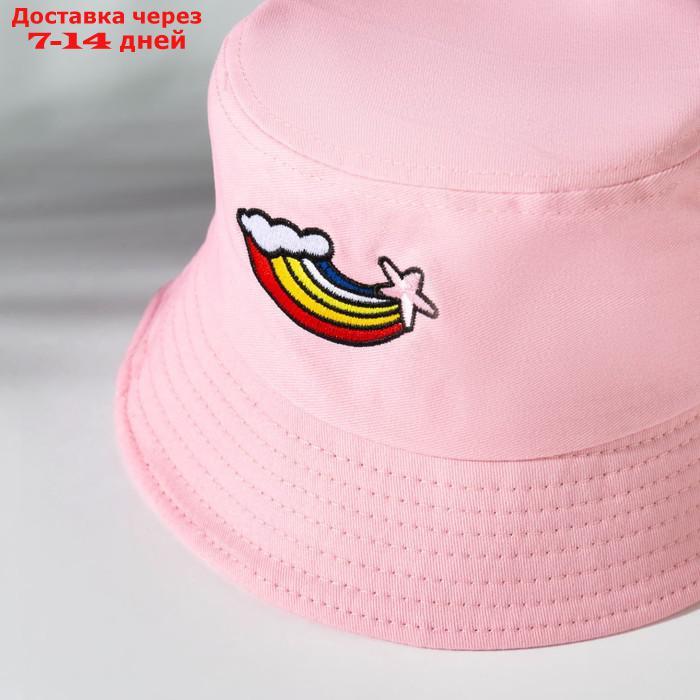 Панама для девочки "Радуга" MINAKU цвет розовый, р-р 50-52 - фото 2 - id-p227111201