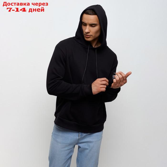 Худи мужское MINAKU "Решайся", цвет чёрный, размер 52 - фото 7 - id-p227119325
