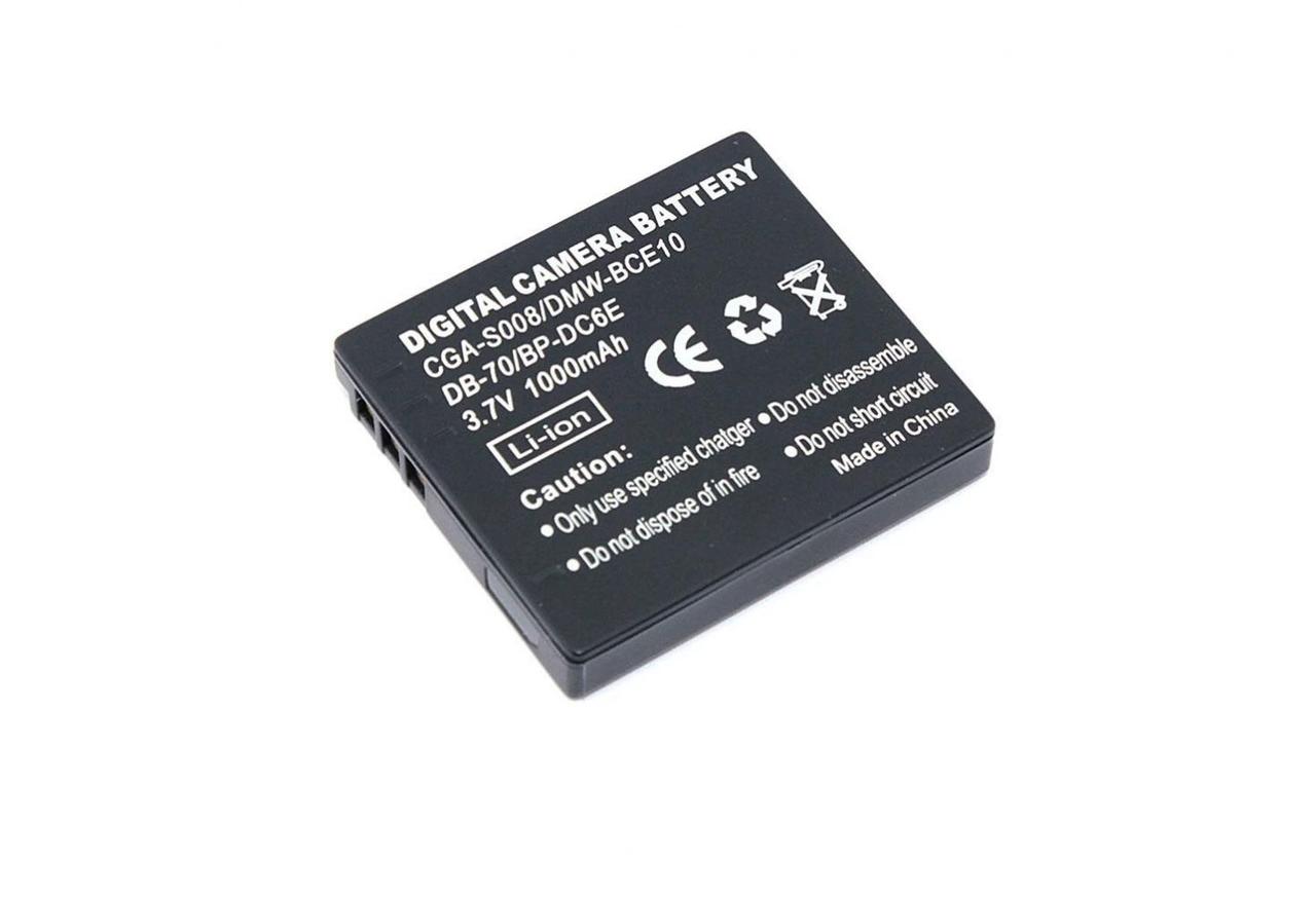 Аккумулятор DMW-BCE10 для фотоаппарата Panasonic HM, 3.7В, 1000мАч - фото 1 - id-p227179209