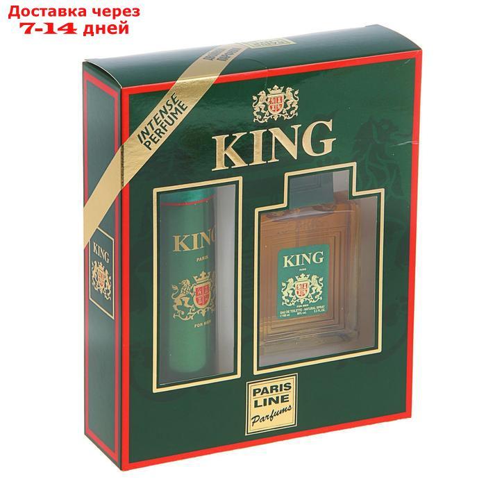 Подарочный набор для мужчин: туалетная вода King, 100 мл + дезодорант, 150 мл - фото 6 - id-p227098293