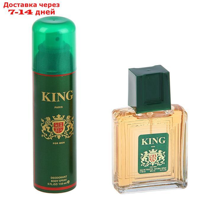 Подарочный набор для мужчин: туалетная вода King, 100 мл + дезодорант, 150 мл - фото 7 - id-p227098293
