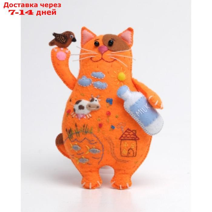 Набор для создания игрушки из фетра+раскраска"Молочный Кот" ПХИ-1703 - фото 1 - id-p227128011