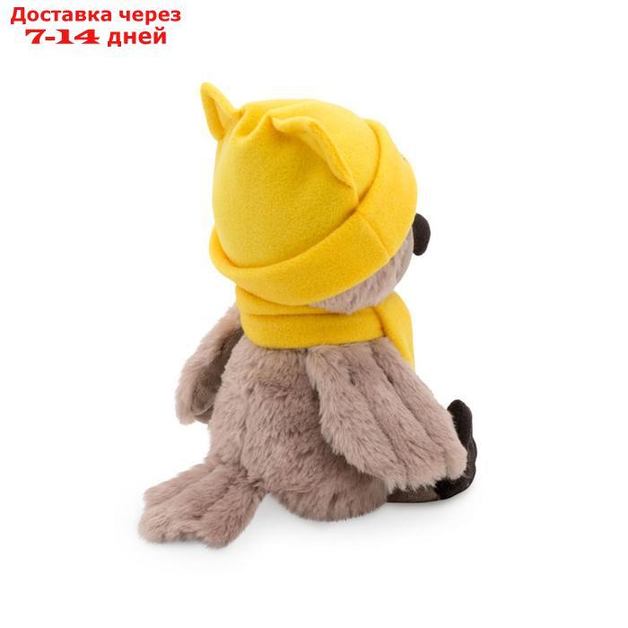 Мягкая игрушка "Сова Соня", в шапке котёнка, 20 см - фото 5 - id-p226959429