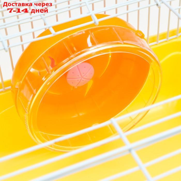 Клетка для грызунов, 31 х 24 х 17 см, жёлтая - фото 4 - id-p227119335