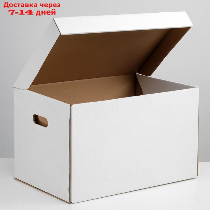 Коробка для хранения, белая, 50 х 34 х 30 см - фото 2 - id-p227096629