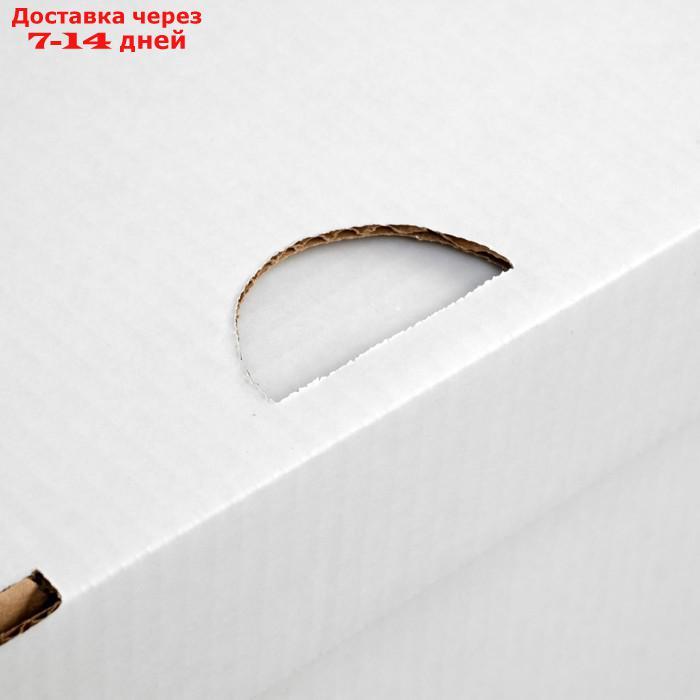 Коробка для хранения, белая, 40 х 34 х 30 см - фото 2 - id-p227096630