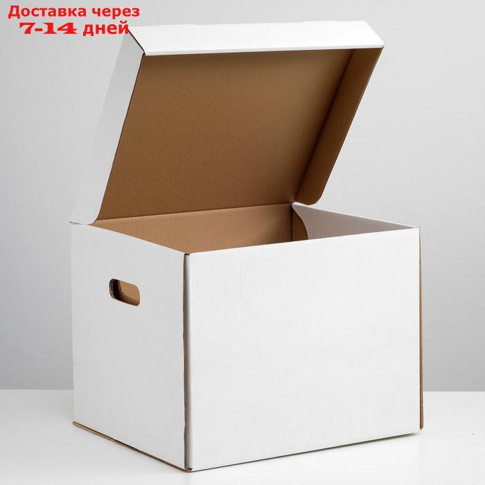 Коробка для хранения, белая, 40 х 34 х 30 см - фото 3 - id-p227096630