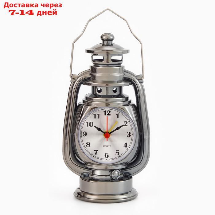 Часы настольные с будильником "Керосинка", 21х9х7.5 см - фото 3 - id-p226968427