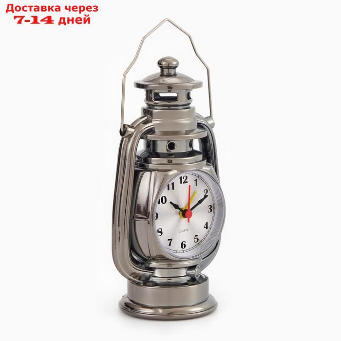 Часы настольные с будильником "Керосинка", 21х9х7.5 см - фото 4 - id-p226968427