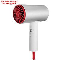 Фен Soocas Hair Dryer H5, 1800 Вт, 4 скорости, ионизация, шнур 1.7 м, серебристо-красный