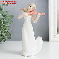 Сувенир керамика "Девушка-ангел скрипачка" 15х9х7,5 см
